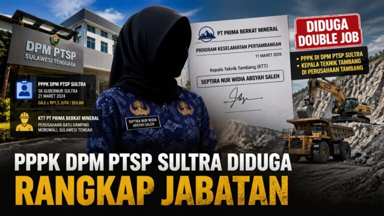PPPK DPM PTSP Sultra Diduga Rangkap Jabatan di Perusahaan Tambang