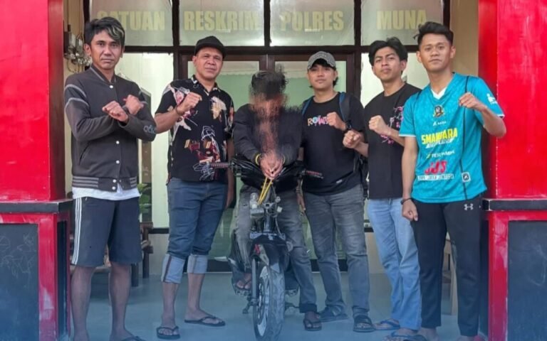 Polres Muna Tangkap Pelaku Curanmor, Yamaha Mio Dicuri