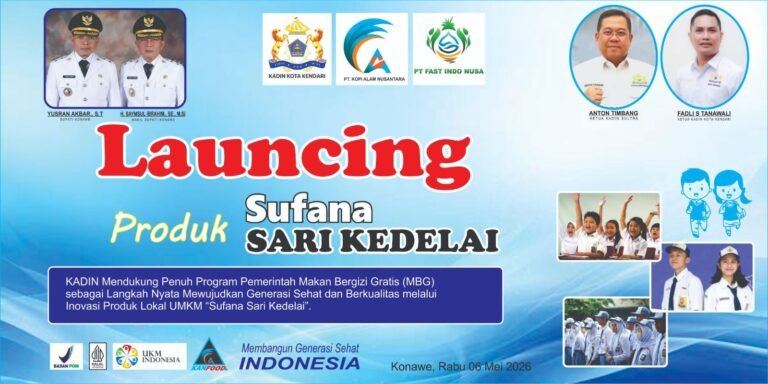 Kadin Sultra Luncurkan Sufana Sari Kedelai Dukung Program MBG