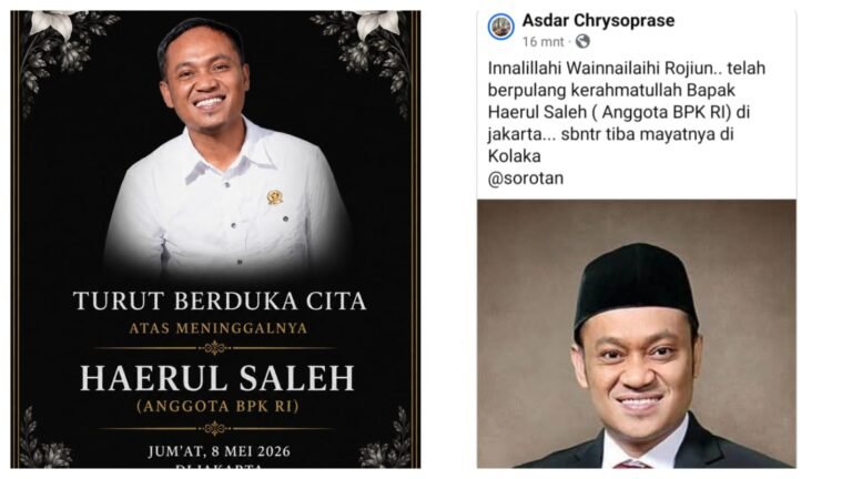 Haerul Saleh Meninggal Dunia, BPK Sampaikan Duka Mendalam