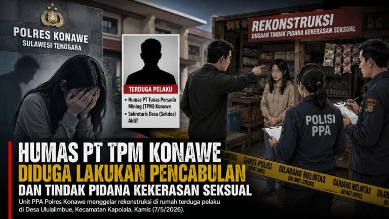 Humas PT TPM Konawe Jalani Rekonstruksi Kasus Dugaan TPKS