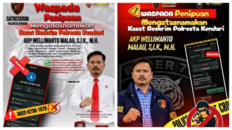 Polresta Kendari Warning Penipuan Catut Nama Kasat Reskrim