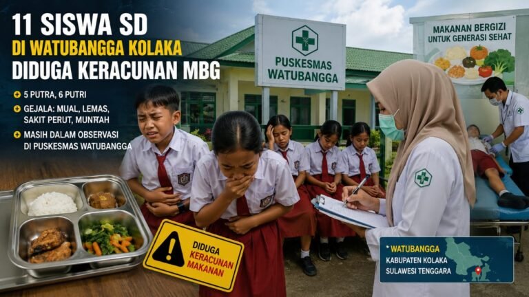 11 Siswa SD di Watubangga Kolaka Diduga Keracunan MBG