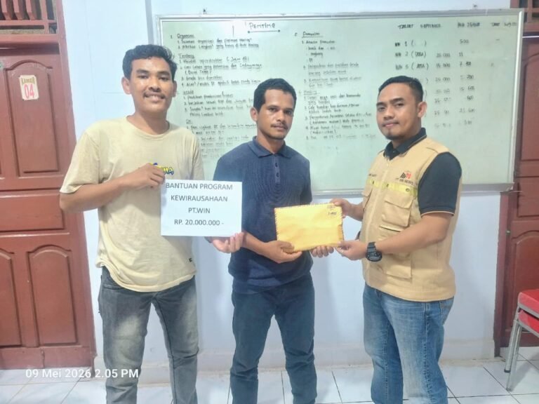 PT WIN Bantu Warga Konawe Selatan Kembangkan Usaha Mandiri