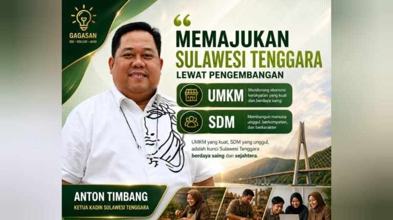Mahasiswa Apresiasi Anton Timbang Bangun Ekonomi dan SDM Sultra