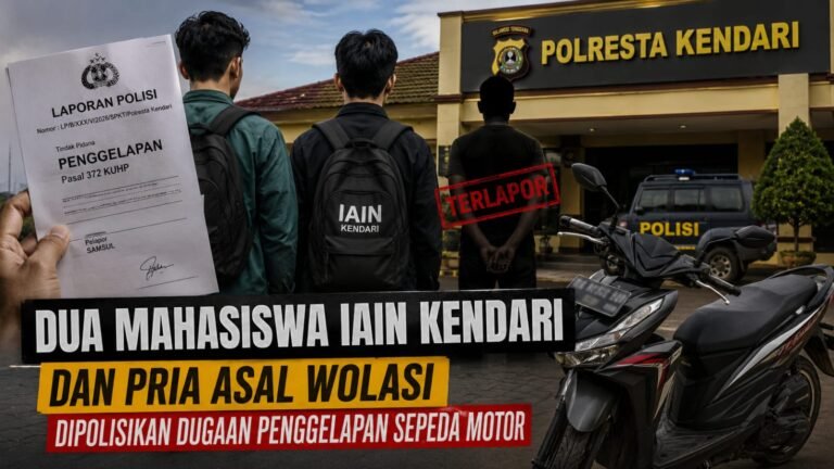 Dua Mahasiswa IAIN Kendari Dilaporkan Dugaan Penggelapan Motor