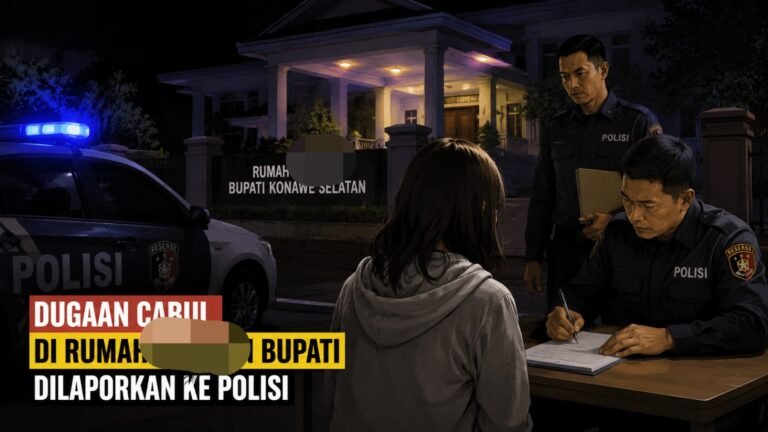 Dugaan Perbuatan Cabul di Rumah  Bupati Konsel Dilaporkan ke Polresta Kendari