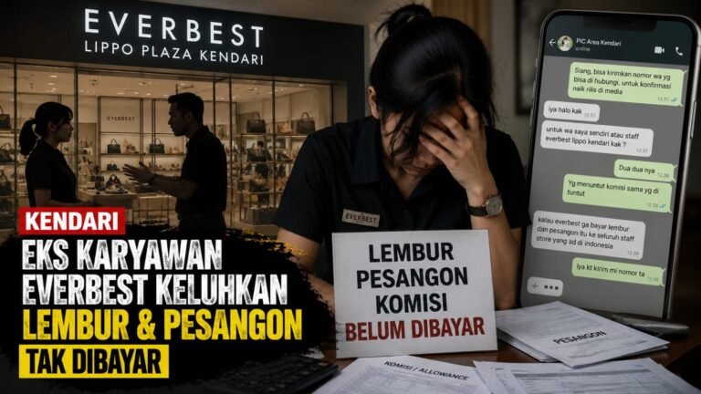 Eks Karyawan Everbest Kendari Keluhkan Lembur dan Pesangon Tak Dibayar