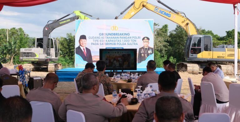 Polda Sultra Bangun Gudang Ketahanan Pangan Kapasitas 1.000 Ton