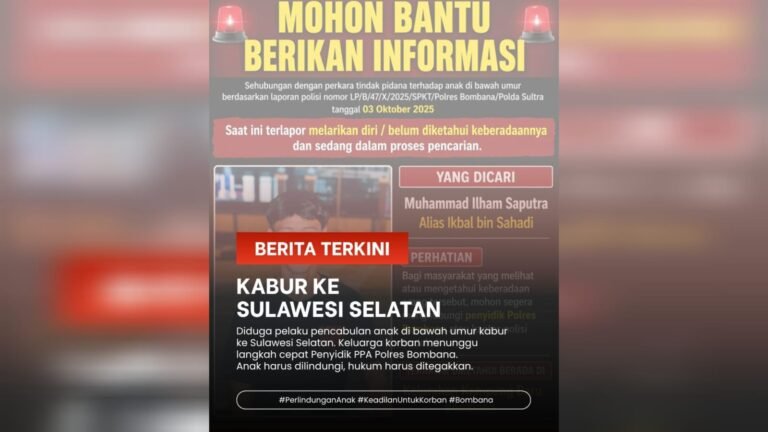 Orang Tua Korban Soroti Lambannya Kinerja Polres dalam Kasus Pencabulan Anak di Bombana