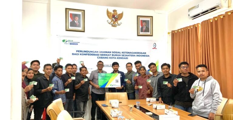 KSBSI Kendari dan BPJS Ketenagakerjaan Deklarasi Perlindungan Buruh
