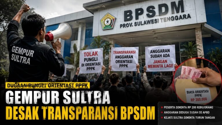 Gempur Sultra Soroti Dugaan Pungutan Orientasi PPPK di BPSDM