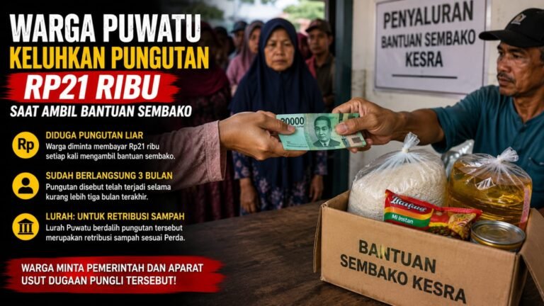 Warga Puwatu Keluhkan Pungutan Rp21 Ribu Saat Ambil Bantuan Sembako