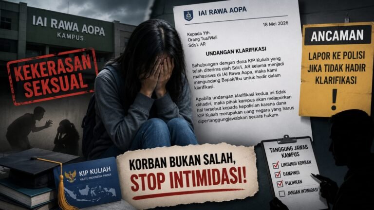 Korban Pelecehan Seksual di IAI Rawa Aopa Diduga Diintimidasi Soal KIP