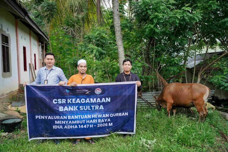 Bank Sultra Salurkan 23 Sapi Kurban