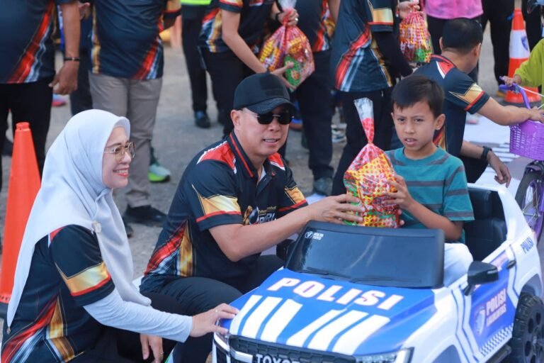 Gubernur Sultra Hadiri Car Free Day HUT Bhayangkara ke-80 di Kendari