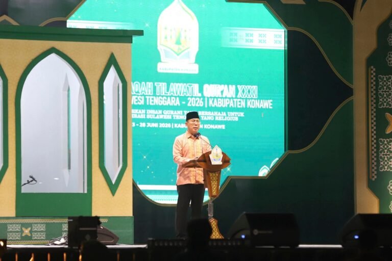 Gubernur ASR Tutup MTQ Sultra 2026, Konawe Juara Umum