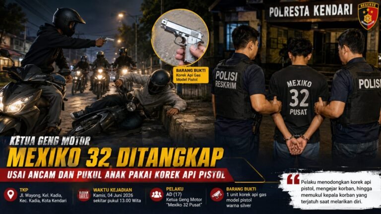 Ketua ‘Geng Motor Mexiko 32’ Ditangkap Usai Ancam ‘Anak’