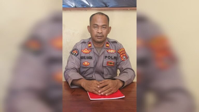 Polres Bombana Cegah Pembakaran Ban Saat Aksi Mahasiswa
