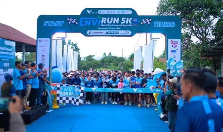 PT Vale Gelar EnviRun 2026, Kumpulkan 243 Kg Sampah