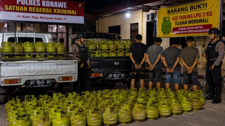 Polres Konawe Gagalkan Pengiriman 420 Tabung LPG ke Morowali