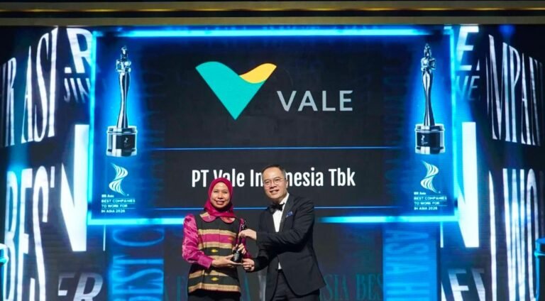 PT Vale Raih Dua Penghargaan HR Asia 2026 untuk SDM
