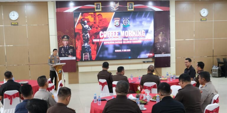 Kapolda Sultra dan Kajati Perkuat Sinergi Penegakan Hukum