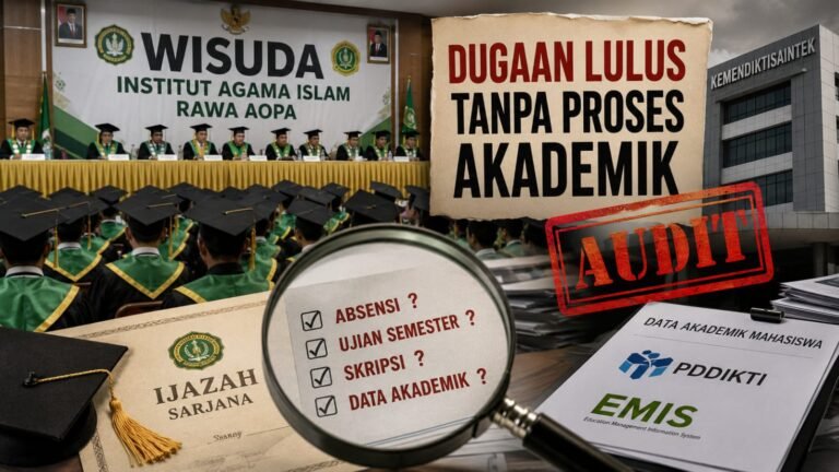Wisuda IAI Rawa Aopa Disorot, Kemendiktisaintek Didesak Audit Akademik