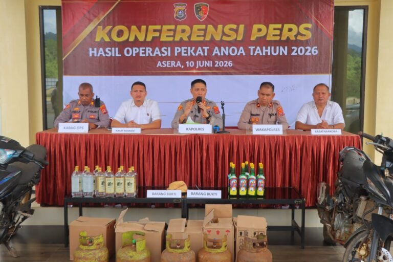 Polres Konawe Utara Tangkap 11 Tersangka Narkoba, Sita 221 Gram Sabu