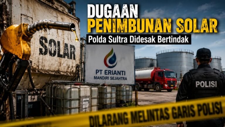 AMAN Sultra Desak Polda Usut Dugaan Penimbunan Solar PT Erianti