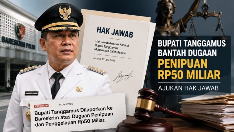 Bupati Tanggamus Bantah Dugaan Penipuan Rp50 Miliar