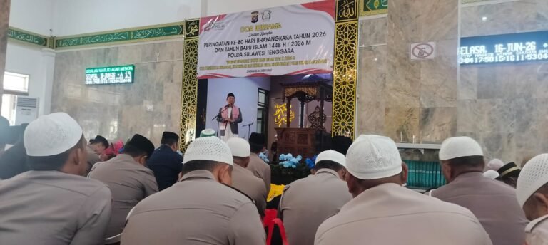 Sambut Hari Bhayangkara ke-80, Polda Sultra Gelar Doa Bersama