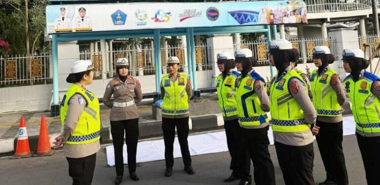 Polantas Menyapa di CFD Kendari, Edukasi Tertib Berlalu Lintas