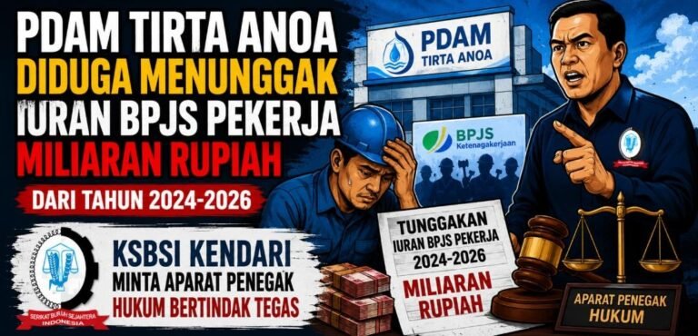 KSBSI Ungkap Tunggakan BPJS PDAM Kendari Capai Miliaran Rupiah