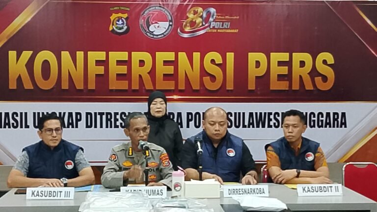 Polda Sultra Bongkar Peredaran 1 Kg Sabu di Kolaka