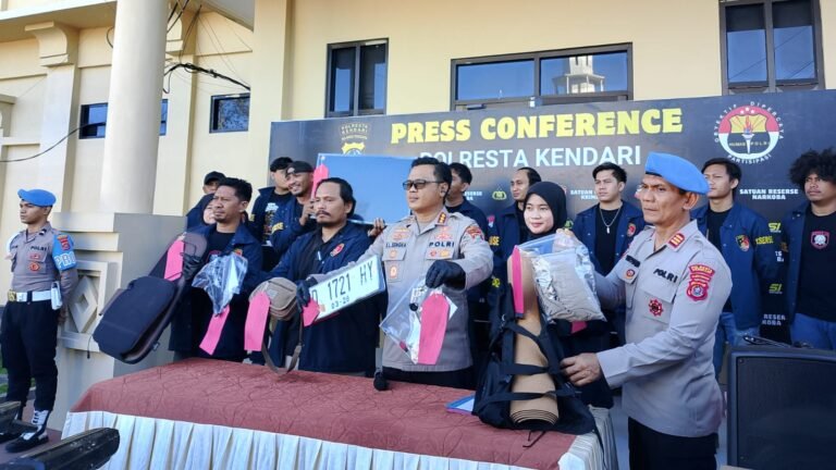 Polresta Kendari Ungkap Tiga Kasus Kriminal, Ketua RT Jadi Tersangka