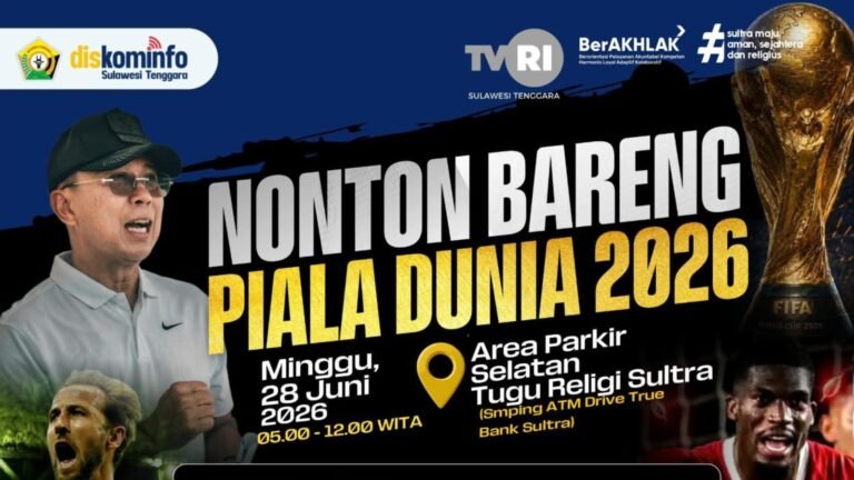Kominfo Sultra Bakal Gelar Nobar Piala Dunia
