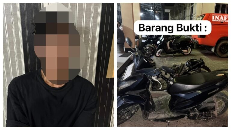 Polresta Kendari Tangkap Pelaku Penggelapan Motor