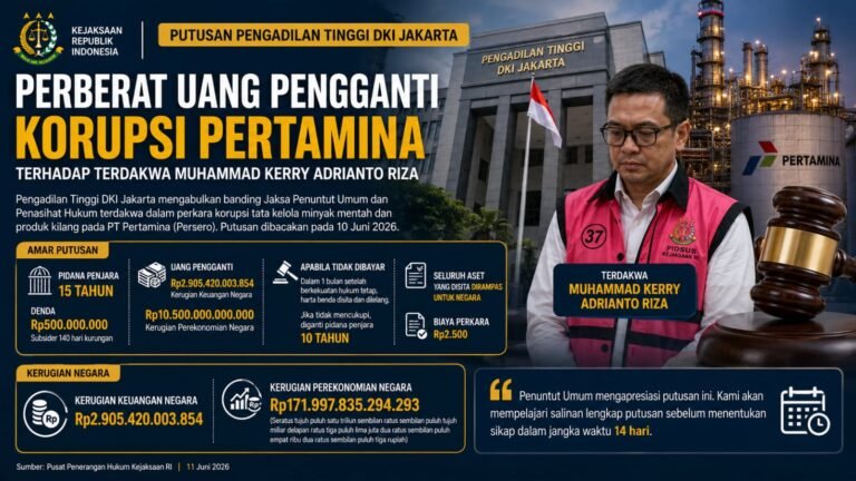 PT DKI Perberat Uang Pengganti Korupsi Pertamina Kerry Adrianto