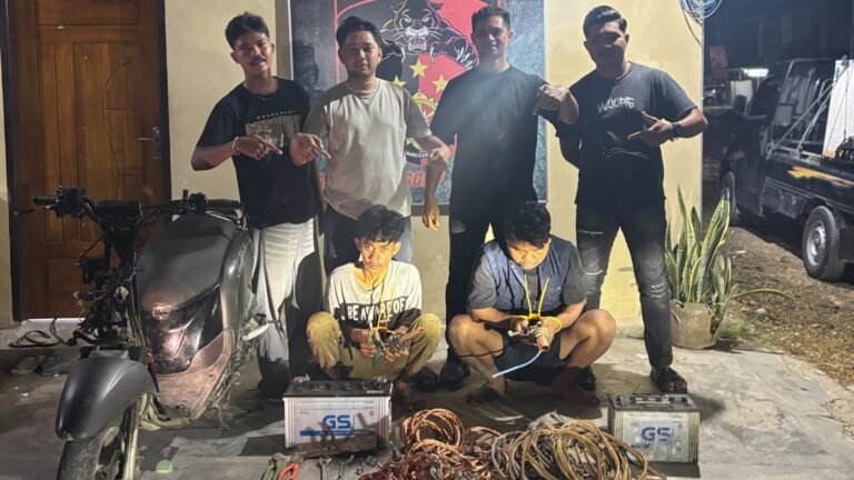 Polres Buton Tengah Tangkap Dua Pencuri Tower Telkomsel, Satu DPO