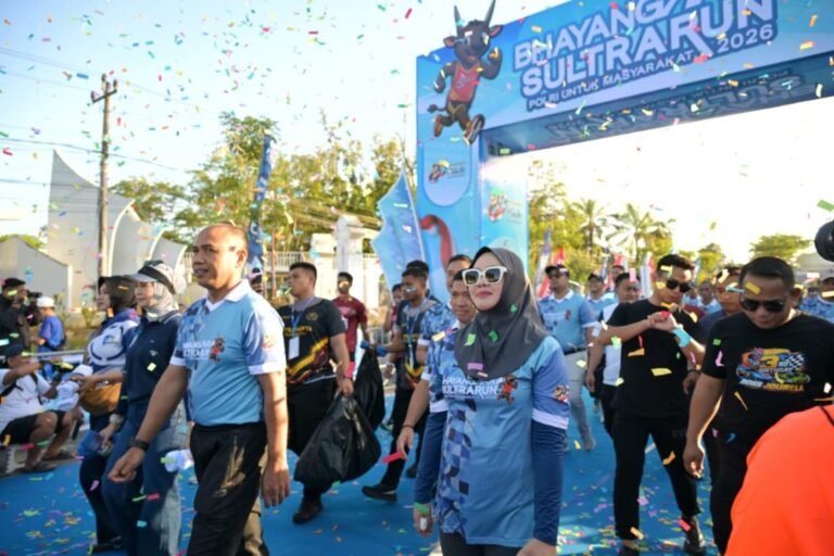 Wali Kota Kendari Meriahkan Bhayangkara Sultra Run Hari Bhayangkara Ke-80