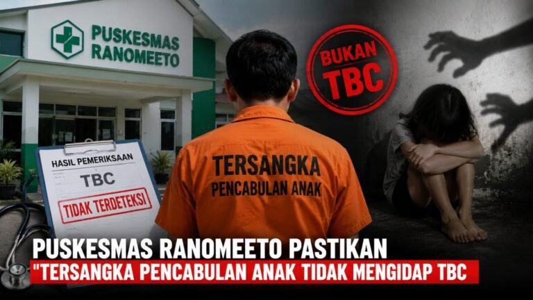 Puskesmas Ranomeeto Sebut Tersangka Pencabulan Anak Tidak Mengidap TBC