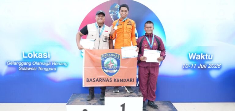 Rescuer Basarnas Kendari Borong 8 Medali Aquatic Sprint Challenge 2026