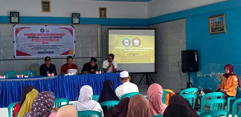 FH UHO Tingkatkan Kesadaran Hukum Masyarakat Pesisir Desa Lalimbue Konawe