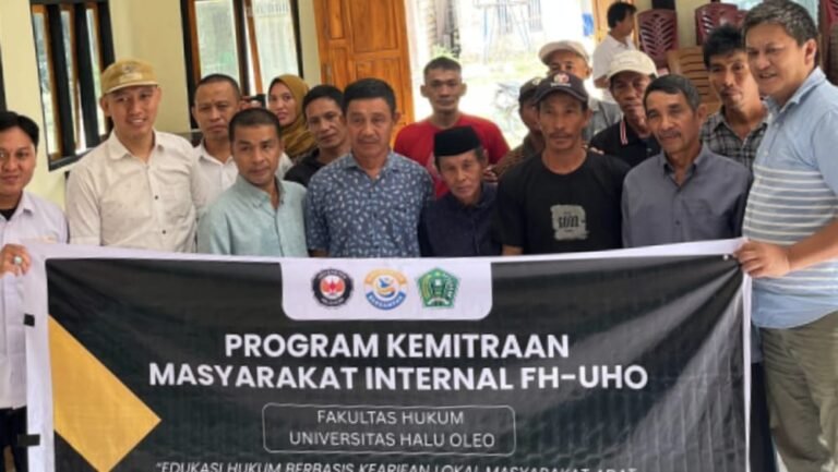 FH UHO Gelar Penyuluhan Hukum Lingkungan Berbasis Kearifan Lokal di Konawe
