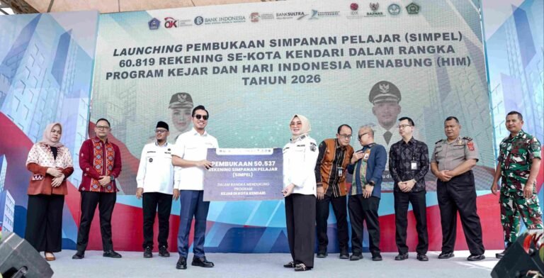 Bank Sultra Buka 50 Ribu Rekening SimPel Dukung Program KEJAR Kendari