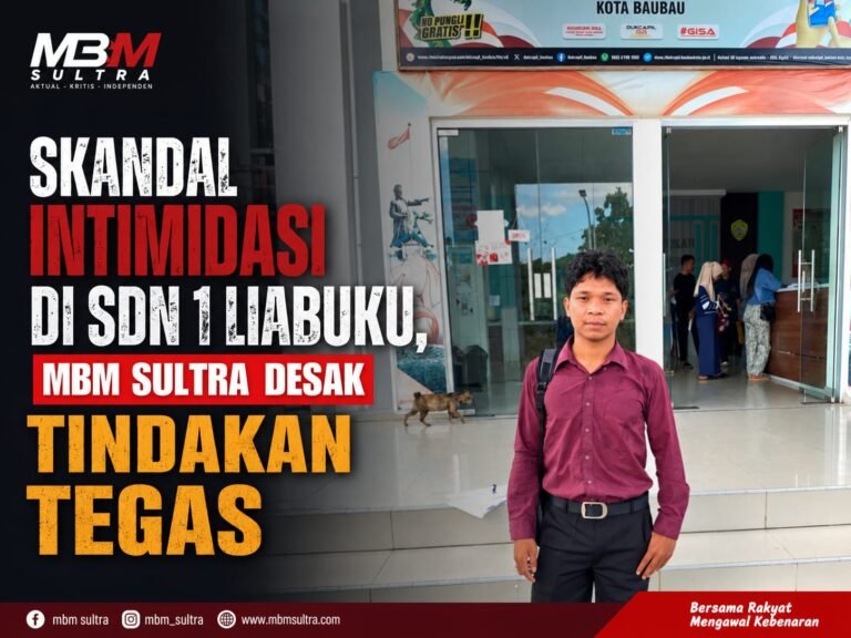MBM Sultra Desak Usut Dugaan Intimidasi Siswa di SDN 1 Liabuku