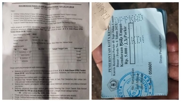 Sopir Keluhkan Retribusi Parkir Antrean Solar di SPBU Kendari