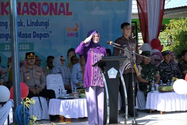 Siska Karina Imran Pimpin Upacara Hari Anak Nasional