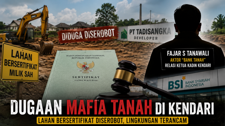 Dugaan Mafia Tanah Puuwatu Dilaporkan ke Polda Sultra, Developer Disorot